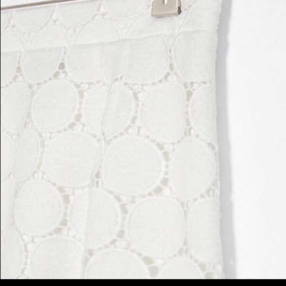 Daniel Rainn for Anthropologie circle lace skirt white M NWT - Picture 3 of 7